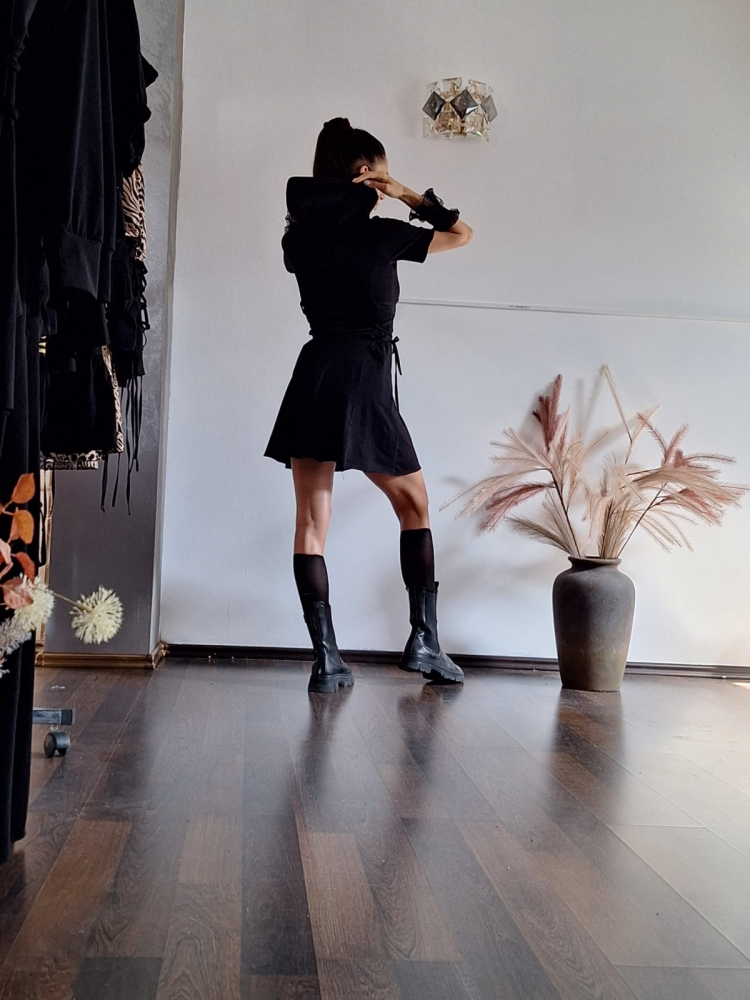 Rochie Urbană „Noir Rebel” [3]
