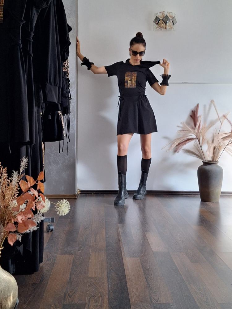Rochie Urbană „Noir Rebel” [1]