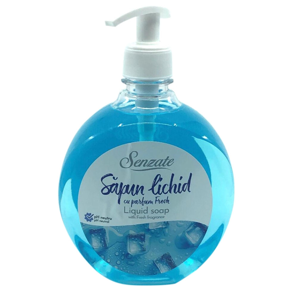 Senzate Săpun Lichid cu Parfum Fresh – Curățare Delicată – pH Neutru – Dozator Igienic [1]