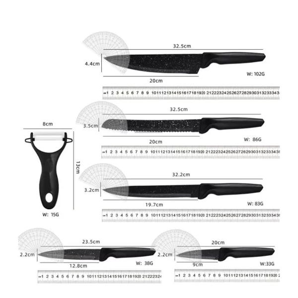 Set 6 cutite pentru bucatarie [3]