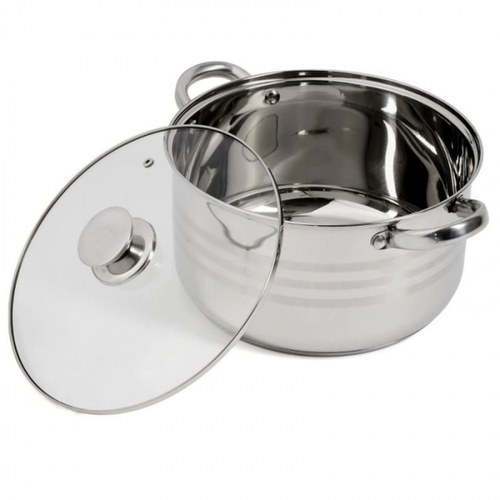SET INOX DAR 6 PCS CRATITE CU CAPAC STICLA (2.3/3.2L/4.2) 23717 [3]