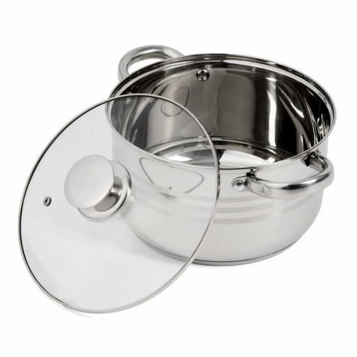 SET INOX DAR 6 PCS OALE CU CAPAC STICLA (4.3/5.6L/7.2) 23716 [4]