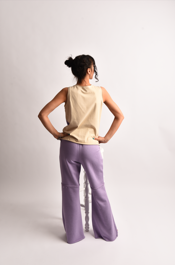 Set „Soft Geometry” – Lila & Bej, Design Relaxat, Fabricat în România [2]