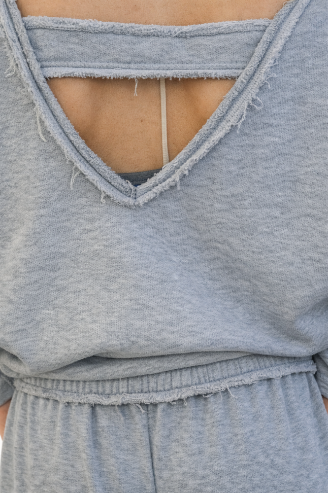 Trening dama gri modern – Set casual oversize [6]