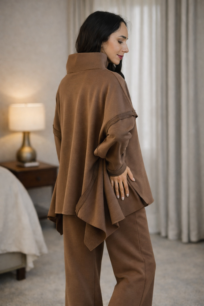 Trening dama maro – Set casual premium cu bluza oversized [2]