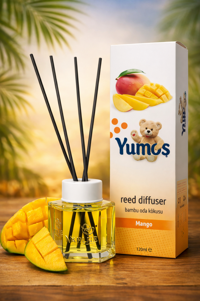 Difuzor de camera Yumcos Mango 120 ml cu betisoare parfumate [2]