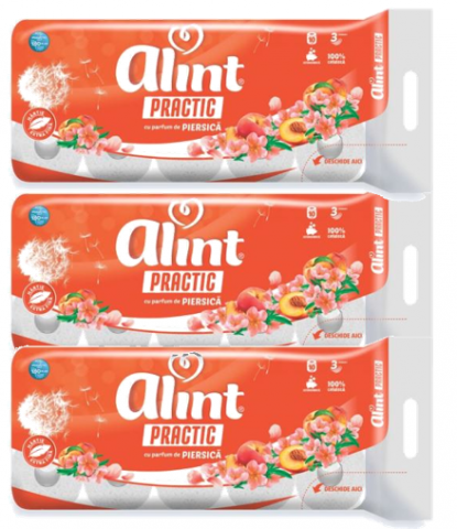 PACHETE PROMOTIONALE - Alint Hârtie Igienică Practic x3 la 34,90 lei