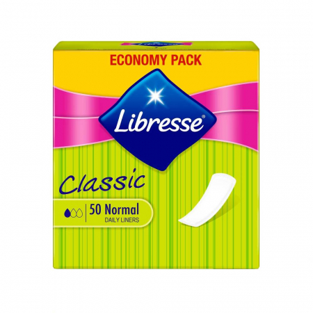 Tampoane si absorbante - Libresse Absorbante Zilnice Classic Normal Daily Liners 50buc