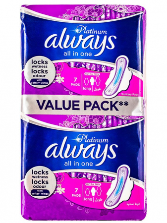 Tampoane si absorbante - Always Platinum Ultra Thin Long, 14 bucăți