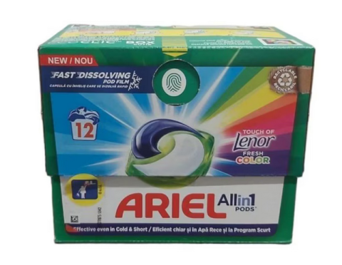 Detergent capsule - ARIEL DETERGENT CAPSULE 12BUC ALL IN 1 PODS LENOR COLOR