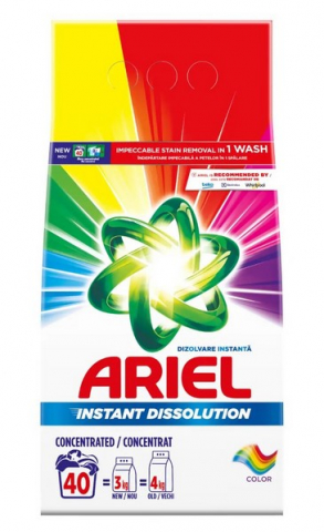 Detergent pudra - ARIEL DETERGENT RUFE AUTOMAT 3KG 40SPALARI COLOR