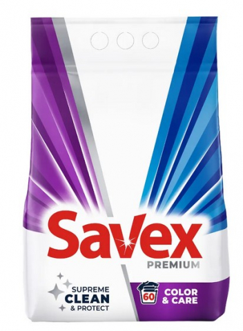 Detergent pudra - Detergent automat, Savex 2in1 Color & Care, 6 kg