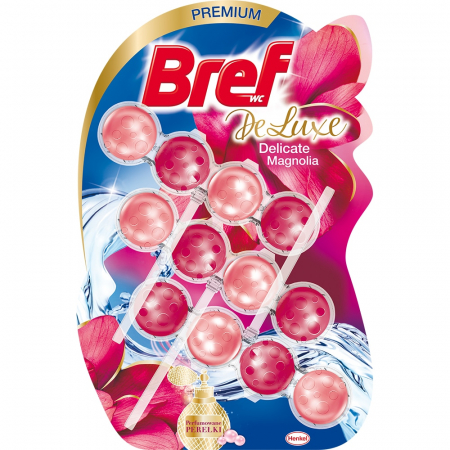 Odorizant toaleta - BREF ODORIZANT WC BILE DELUXE 3X50G MAGNOLIA