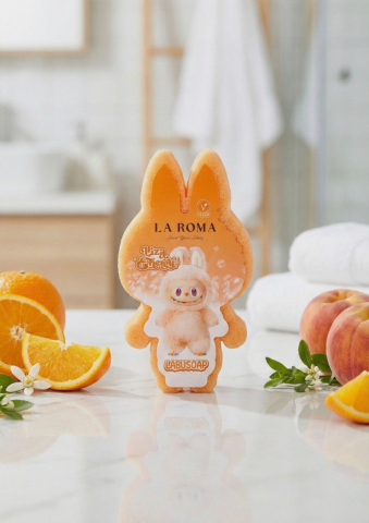 Burete cu sapun vegan La roma - Burete cu sapun vegan, 110g, Labubu, parfumat cu nectar, La Roma