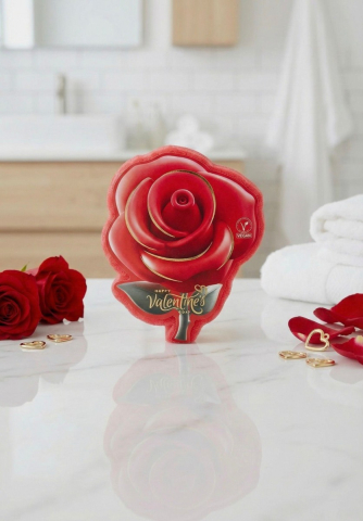 Burete cu sapun vegan La roma - Burete cu sapun vegan, 110g, Trandafir, Happy Valentines Day, La Roma