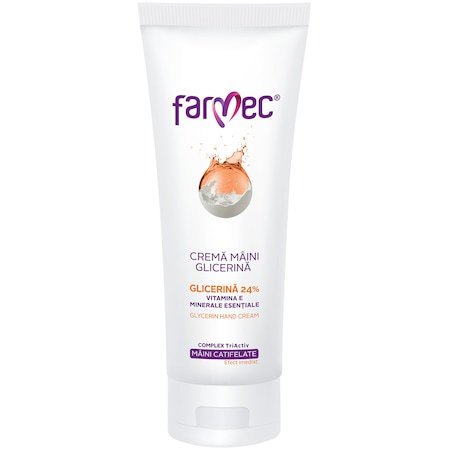 Crema de maini - Crema de Mâini Farmec Glicerină și Vitamina E 40ml
