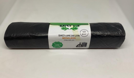 Prosoape de hartie - DAFIN SACI MENAJ LDPE 240L 10BUC/ROLA 110X125CM