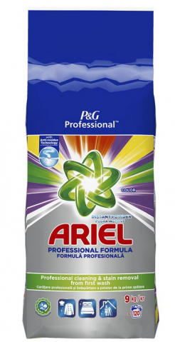 Detergent pudra - Detergent automat ARIEL Professional Color, 9 kg, 120 spalari