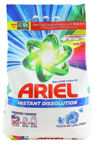 Detergent pudra - Detergent rufe automat Ariel Touch of Lenor Fresh, 4.5 kg, 60 de spalari