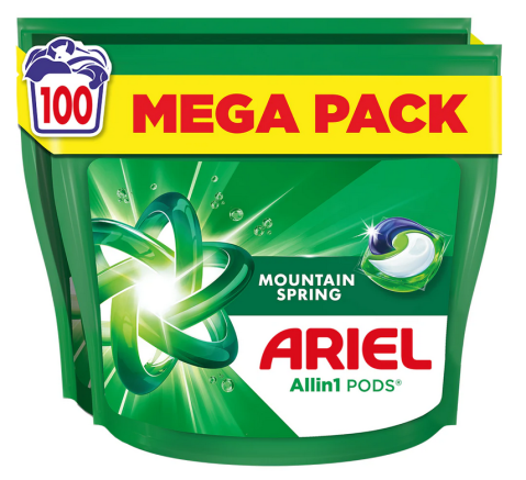 Detergent capsule ARIEL Allin1 PODS Mountain Spring, 100 spalari [1]