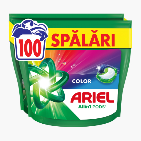 Detergent capsule - Detergent capsule ARIEL Allin1 PODS Mountain Spring, 100 spalari Color