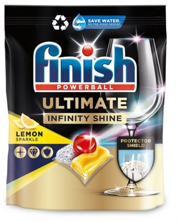 Detergent de vase - Detergent de spalat vase Finish Ultimate Infinity Shine Lemon 80 spalari