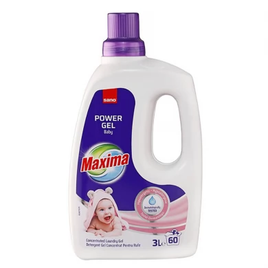 Detergent rufe copii - Detergent rufe copii SANO Maxima Power Gel Baby, 3 L