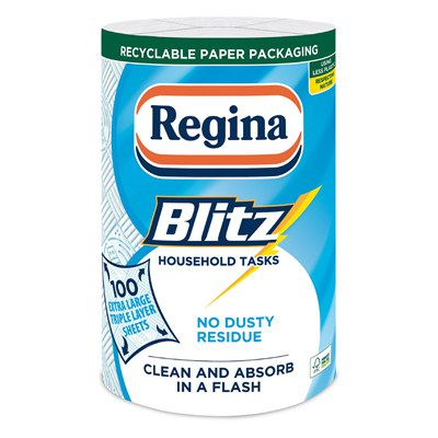 Prosoape si servetele de hartie - Rola Prosoape de Bucatarie Blitz, 3 straturi, 33 m, REGINA