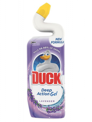 Dezinfectant toaleta - Solutie lichida, pentru curatarea vasului de toaleta, 750ml, lavender, Duck Deep Action Gel