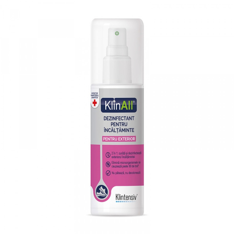 Prosoape de hartie - KlinAll Dezinfectant pentru Încălțăminte – Exterior – 100ml – Curăță și Dezinfectează