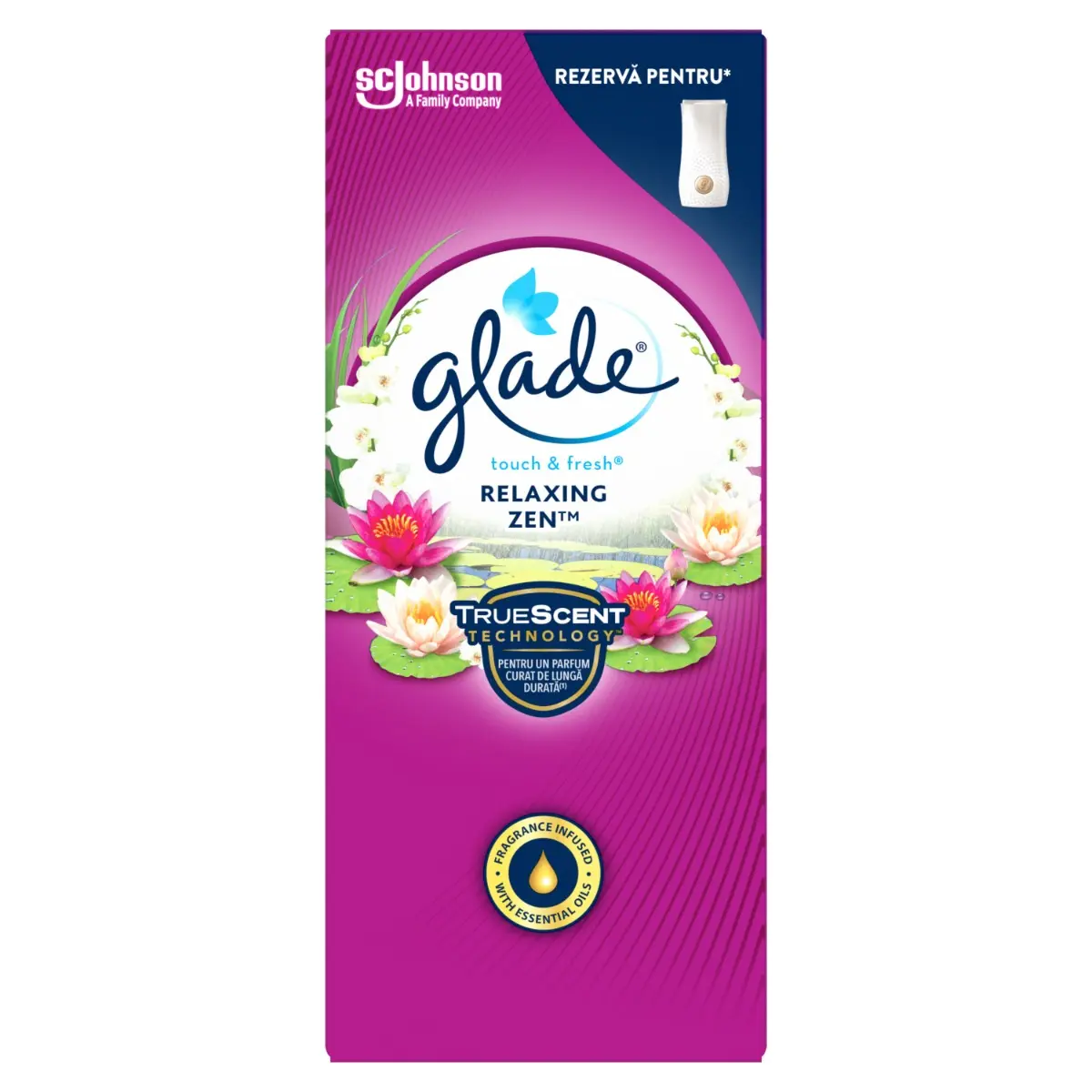 REZERVE ODORIZANTE CAMERA - GLADE MICROSPRAY ODORIZANT CAMERA REZERVA 10ML RELAXING ZEN
