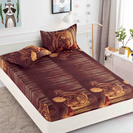 Huse de pat 180cmx200cm bumbac finet - Husa de pat Bumbac Finet cu elastic 180cmx200cmx25cm + 2 fete de perne 50 x 70cm