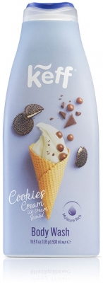 Ingrijire personala - KEFF GEL DUS 500ML COOKIES CREAM ICE CREAM