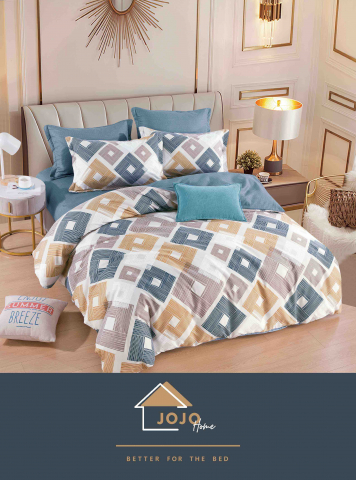 Lenjerii Jojo Home Finet fara elastic - lenjerie-pat-dublu-bumbac-finet-jojo-home-geometric-albastru-mustar.jpg