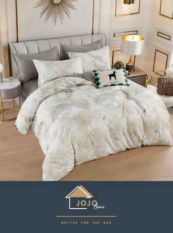 Lenjerii Jojo Home Finet fara elastic - lenjerie-jojo-home-frunze-bej-natural.jpg