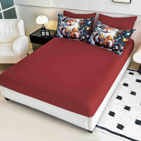 Lenjerie pat Finet gros JOJO HOME Craciun – model festiv [1]