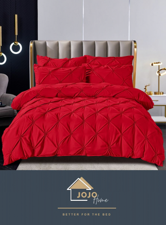 Lenjerii Premium pentru pat dublu - Lenjerie premium de pat dublu din finet cu pliuri - Eleganță și confort pentru un somn odihnitor