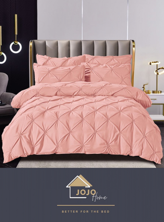 Lenjerii Premium pentru pat dublu - Lenjerie premium de pat dublu din finet cu pliuri - Eleganță și confort pentru un somn odihnitor