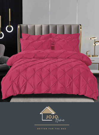 Lenjerii Premium pentru pat dublu - Lenjerie premium de pat dublu din finet cu pliuri - Eleganță și confort pentru un somn odihnitor