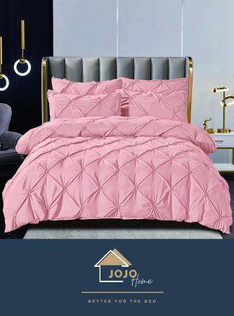 Lenjerii Premium pentru pat dublu - Lenjerie premium de pat dublu din finet cu pliuri - Eleganță și confort pentru un somn odihnitor