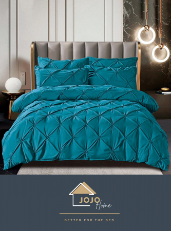 Lenjerii Premium pentru pat dublu - Lenjerie premium de pat dublu din finet cu pliuri - Eleganță și confort pentru un somn odihnitor
