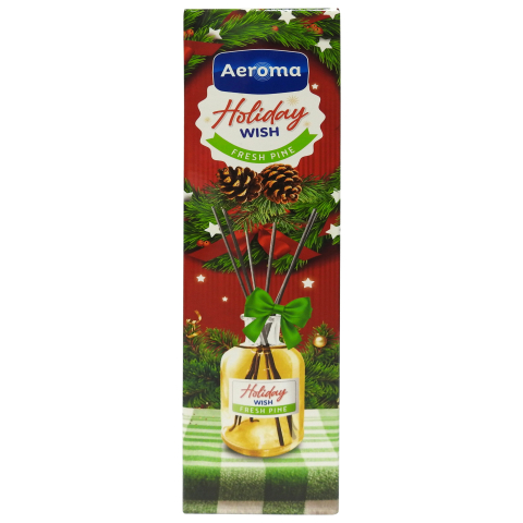 Odorizant de camera Aeroma 125ml - Odorizant camera Aeroma Fresh Pine 125ml cu betisoare