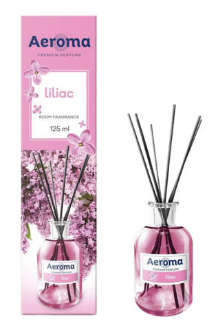 Odorizant de camera Aeroma 125ml - Odorizant camera Aeroma Liliac 125ml cu betisoare