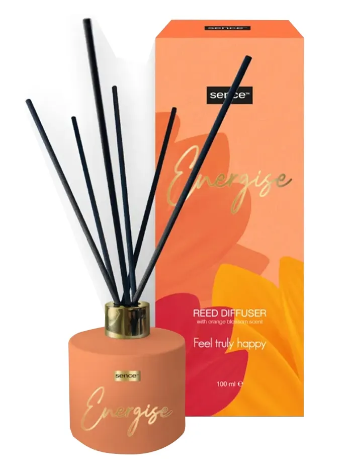 Odorizante de camera Gamma Doro 55ml - Odorizant cameră cu bețișoare Sence Energise 100 ml – Orange Blossom