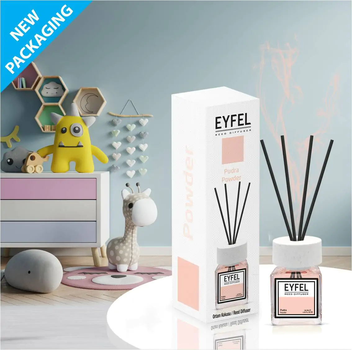 Odorizant de camera Eyfel 120ml - Odorizant de camera Eyfel 120ml- Pudra