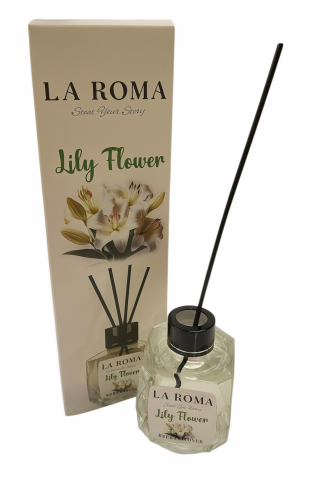 Odorizant cameră La Roma Lily Flower 130ml – Parfum de crin alb pentru ambient elegant [1]