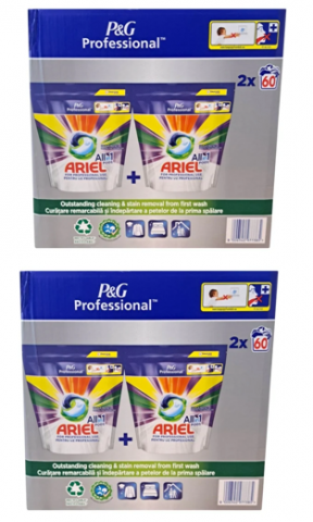 PACHETE PROMOTIONALE - Pachet 2x Ariel Allin1 Color  2x60 buc la 279 lei