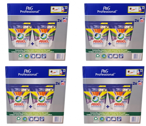 PACHETE PROMOTIONALE - Pachet 4x Ariel Allin1 COLOR 2x60 buc la 559 leI