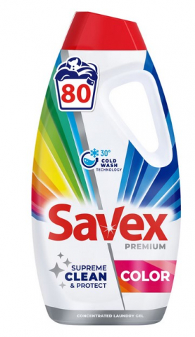 Detergent Lichid - Detergent Lichid SAVEX PREMIUM COLOR, 80 spalari, 3.6 L