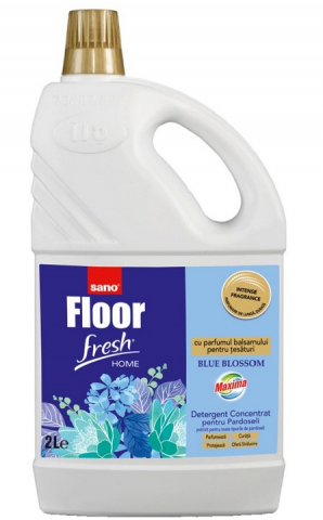 Solutii pentru Pardoseli - SANO SOLUTIE PARDOSELI 2L FLOOR FRESH HOME BLUE BLOSSOM